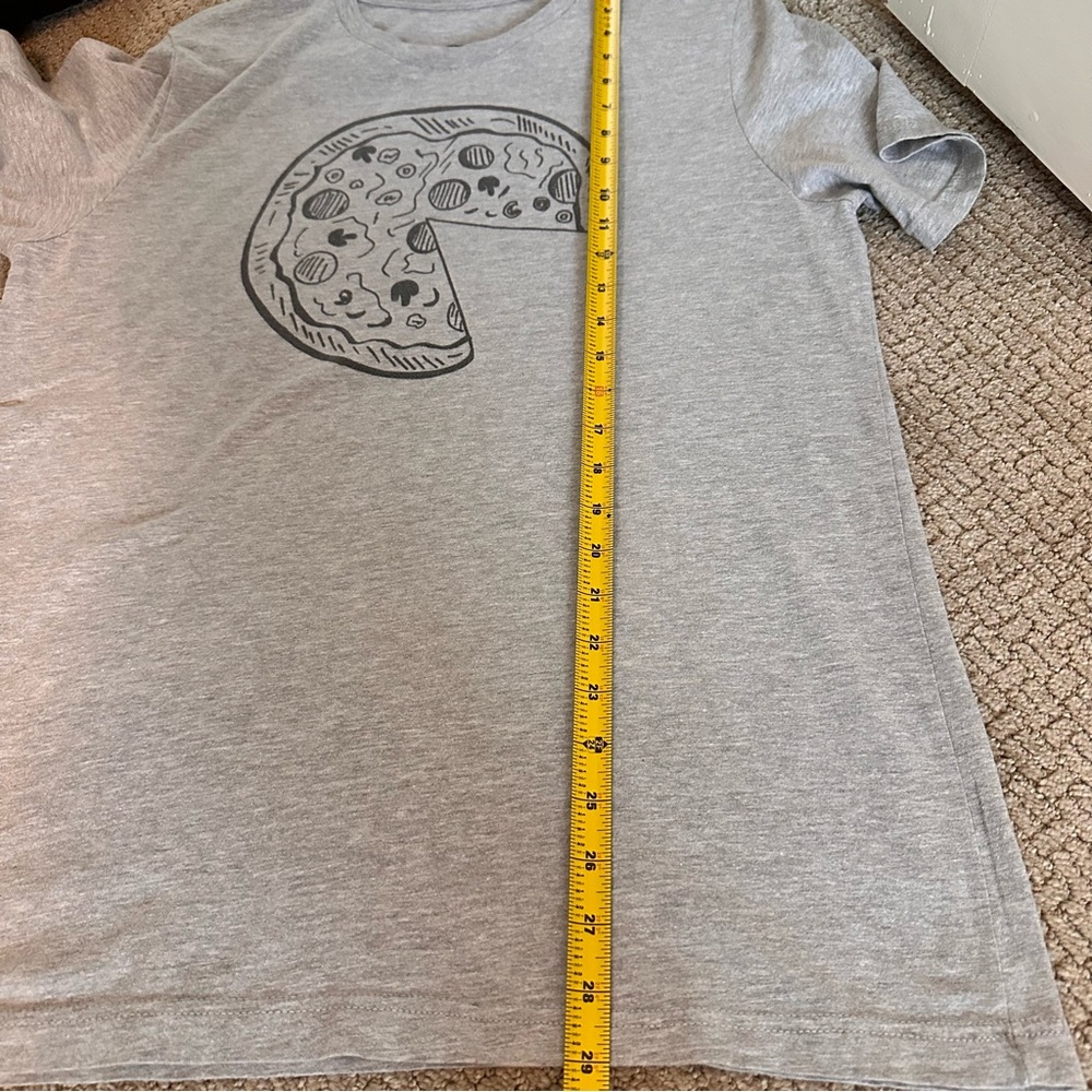 Father And Child / Pizza and Slice Matching T-shirts In Gray Color. - Picture 13 of 13